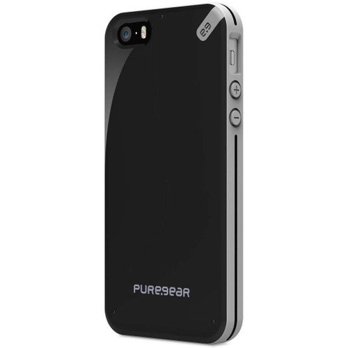 Puregear One-piece Snap-On Slim shell Case for Apple iPhone 5 - Black Tea