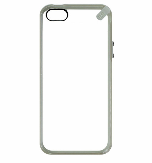 PureGear Slim Shell Case for Apple iPhone SE / 5 / 5S - Clear with Gray Trim