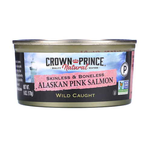 Crown Prince Natural  Alaskan Pink Salmon  Skinless & Boneless  6 oz (170 g)