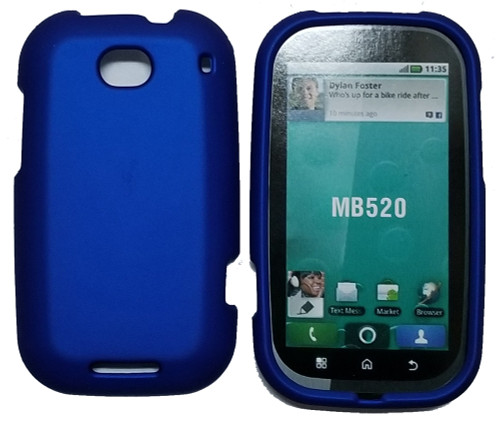 Offwire Soft Touch Snap-On Case for Motorola MB520 Bravo - Blue