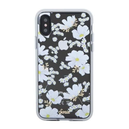 Sonix Clear Coat Case for iPhone XS/X - Ditsy Daisy (White Flowers)