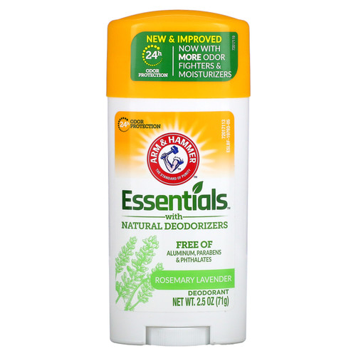 Arm & Hammer  Essentials with Natural Deodorizers  Deodorant  Rosemary Lavender  2.5 oz (71 g)