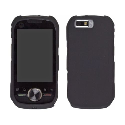 Two piece Soft Touch Snap-On Case for Motorola i1 - Black