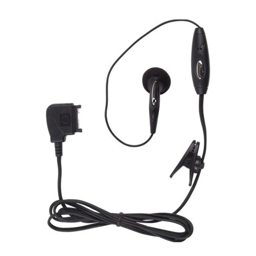 Wireless Solution - Pop Port Earbud Headset for Nokia 6682  6101  6102  9300  6282  6126 - Black