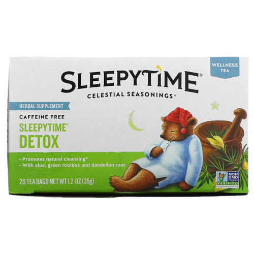 Celestial Seasonings  Wellness Tea  Sleepytime Detox  Caffeine Free  20 Tea Bags  1.2 oz (35 g)