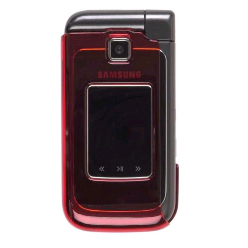 Two piece Snap-On Case for Samsung SCH-U750 (Red)