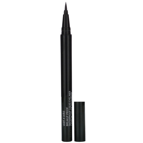 Wet n Wild  Breakup Proof Waterproof Liquid Eyeliner  Ultra Black  0.03 fl oz (0.9 ml)