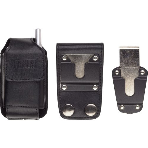 Industrial Strength Belt Loop Leather Pouch for Motorola iDEN i455  i855  i835 - Black