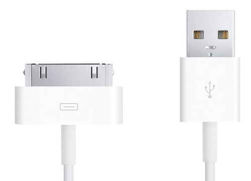 Original Apple 30 Pin Dock Connector to USB Sync and Charging Cable for iPhone/iPad (MA591G/C)