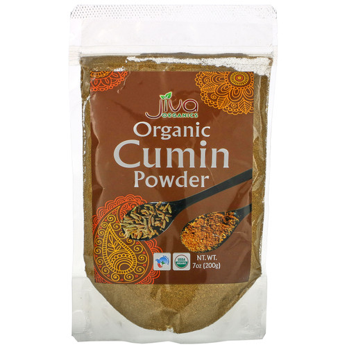 Jiva Organics  Organic Cumin Powder  7 oz (200 g)