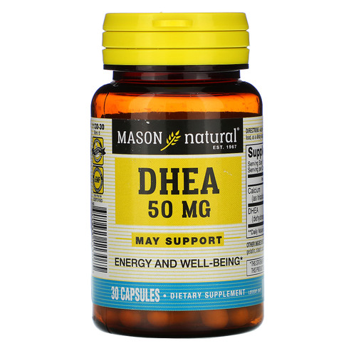 Mason Natural  DHEA  50 mg  30 Capsules