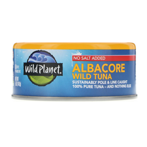 Wild Planet  Wild Albacore Tuna  No Salt Added  5 oz (142 g)