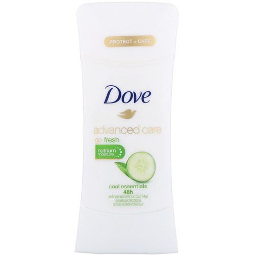 Dove  Advanced Care  Go Fresh  Anti-Perspirant Deodorant  Cool Essentials  2.6 oz (74 g)