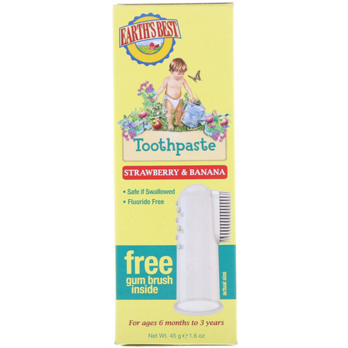 Earth's Best  Toothpaste  Strawberry & Banana  1.6 oz (45 g)