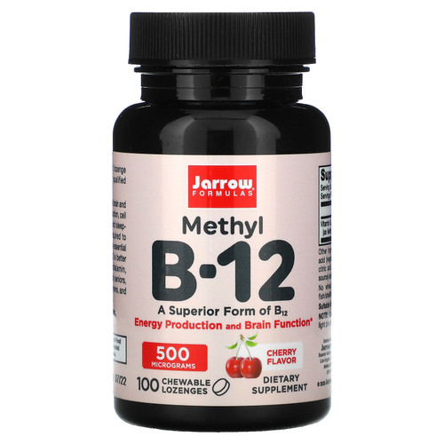 Jarrow Formulas  Methyl B-12  Cherry   500 mcg  100 Chewable Lozenges