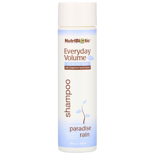 NutriBiotic  Everyday Volume Shampoo  Paradise Rain  10 fl oz (296 ml)