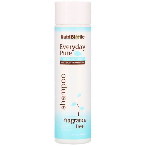 NutriBiotic  Everyday Pure Shampoo  Fragrance Free  10 fl oz (296 ml)
