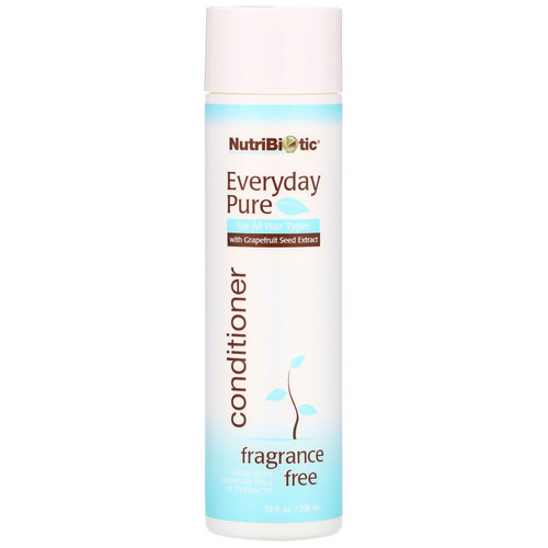 NutriBiotic  Everyday Pure Conditioner  Fragrance Free  10 fl oz (296 ml)