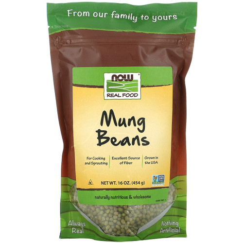 Now Foods, Real Food, Mung Beans, 16 oz (454 g)