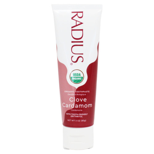 RADIUS  Organic Gel Toothpaste  Clove Cardamom  3 oz (85 g)