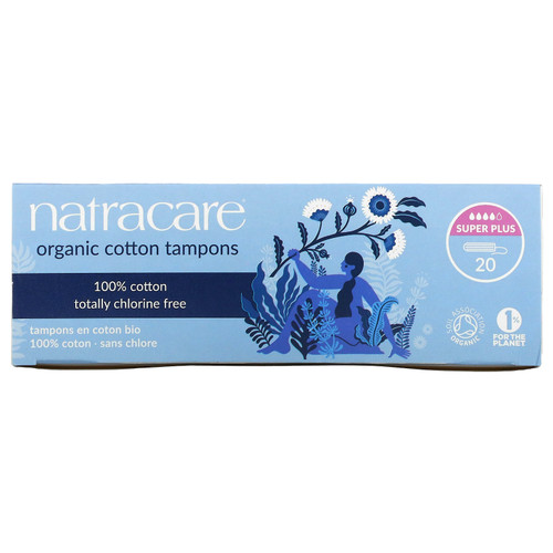 Natracare  Organic Cotton Tampons  Super Plus  20 Tampons