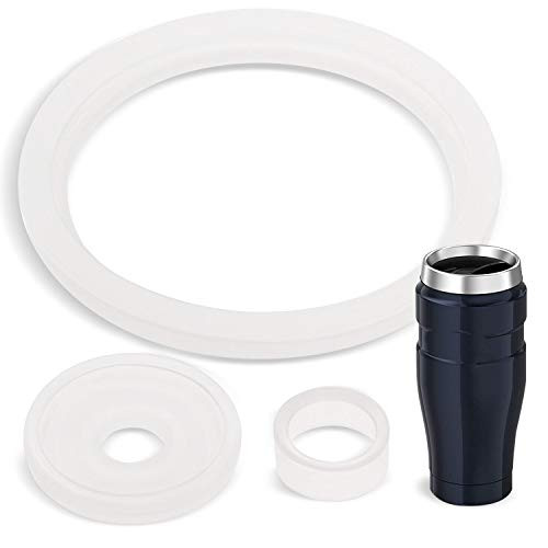 2 Sets of Thermos Stainless King (TM) -Compatible 16 Ounce Travel Tumbler / Mug Gaskets / Seals by Impresa Products - BPA-/Phthalate-/Latex-Free - 2 Full Replacements Per Kit