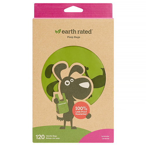 Earth Rated  Handle Bags  Dog Waste Bags  Lavender Scented  120 Bags