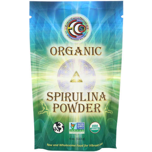 Earth Circle Organics  Organic Spirulina Powder  4 oz (113 g)