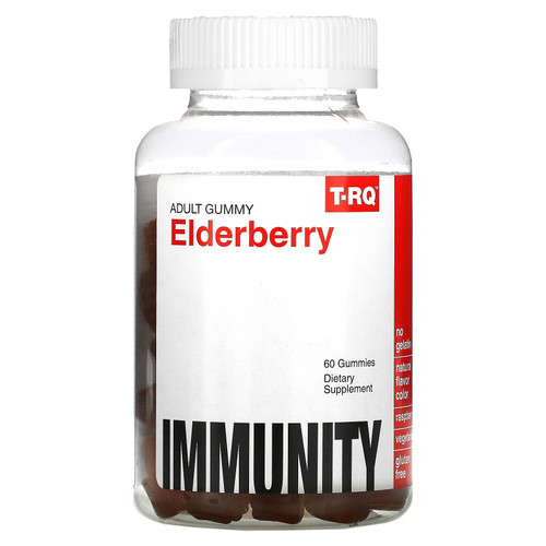 T-RQ  Adult Gummy  Elderberry  Immunity  Raspberry  60 Gummies