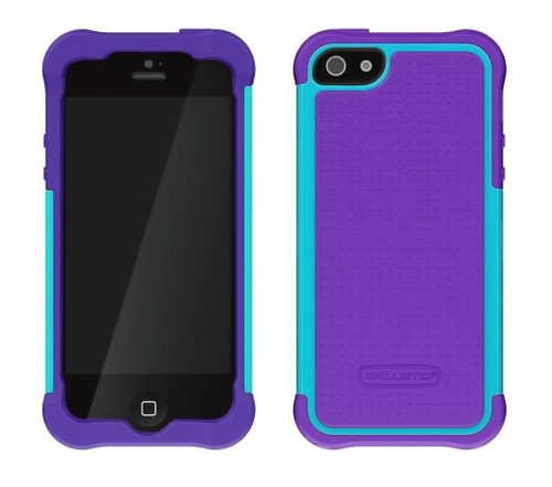 Ballistic Shell Gel Case for Apple iPhone 5/5S (Teal/Purple)