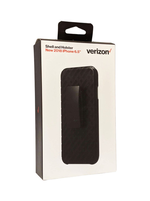 Verizon Kickstand Shell and Holster Combo for iPhone XS Max - Black