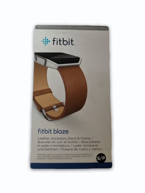 Fitbit Blaze Leather Accessory Band and Frame - Small - Camel