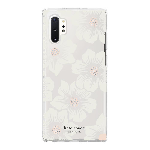 Kate Spade Hardshell Case for Galaxy Note10 Plus/Note10 Plus 5G - HollyHock Floral Clear/Cream