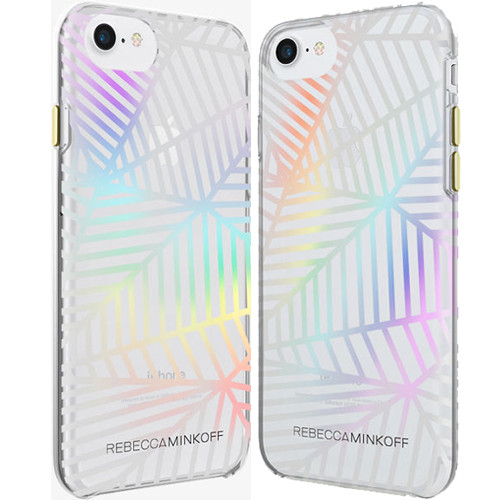 Rebecca Minkoff Sheer Case for Apple iPhone 8/7 - Geometric Wall Clear/Holographic Foil