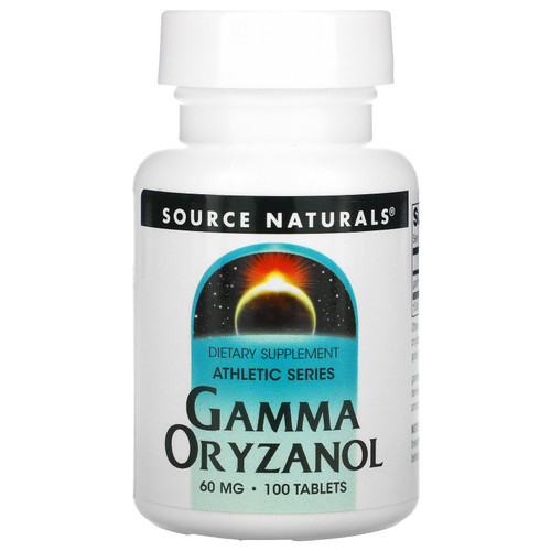 Source Naturals  Athletic Series  Gamma Oryzanol  60 mg  100 Tablets