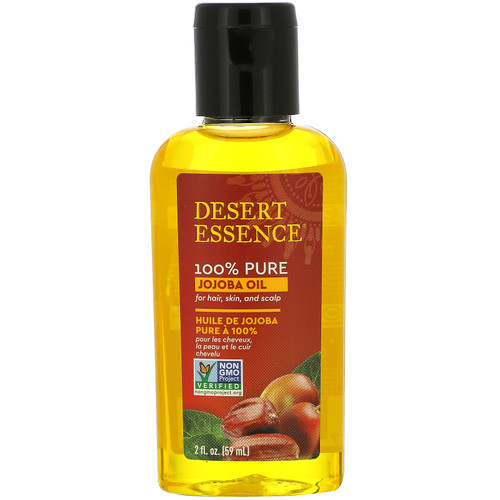 Desert Essence  100% Pure Jojoba Oil  For Hair  Skin  and Scalp  2 fl oz (59 ml)