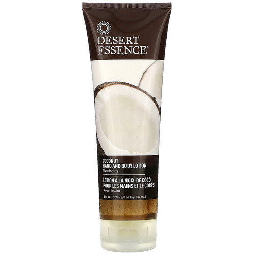 Desert Essence  Hand and Body Lotion  Coconut  8 fl oz (237 ml)