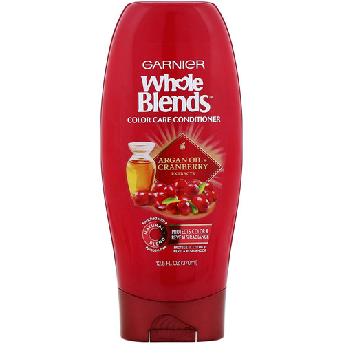 Garnier  Whole Blends  Argan Oil & Cranberry Color Care Conditioner  12.5 oz (370 ml)