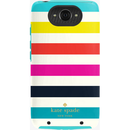 Kate Spade New York Dual Layer Case for Motorola Droid Turbo (Candy Stripe)