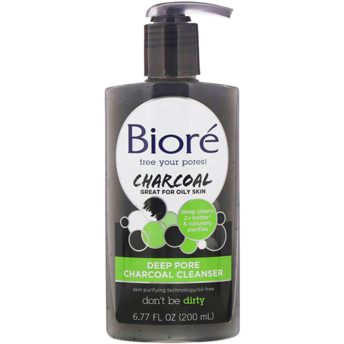 Biore  Deep Pore Charcoal Cleanser  6.77 fl oz (200 ml)