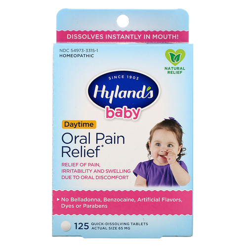 Hyland's  Baby  Oral Pain Relief Daytime  125 Quick-Dissolving Tablets