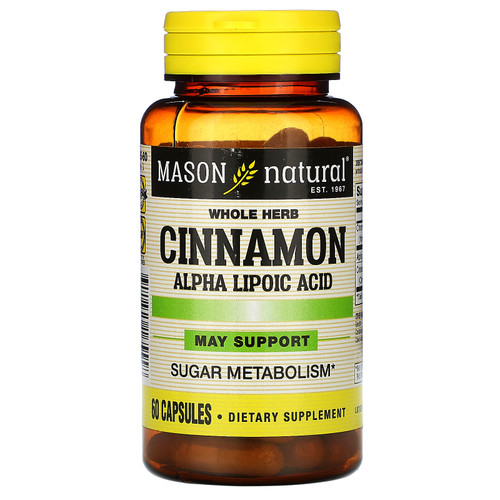 Mason Natural  Cinnamon Alpha Lipoic Acid  60 Capsules