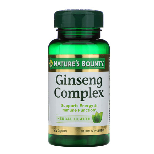 Nature's Bounty  Ginseng Complex  75 Capsules