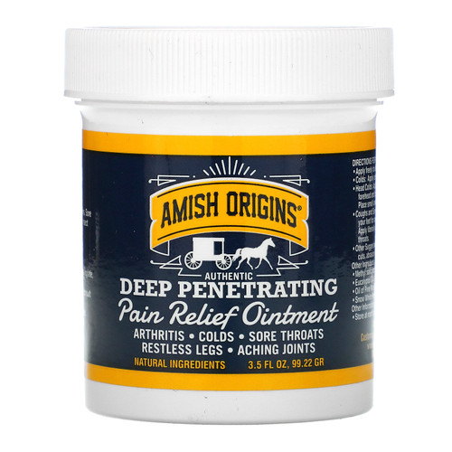 Amish Origins  Deep Penetrating  Pain Relief Ointment  3.5 fl oz (99.22 g)