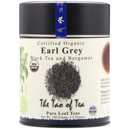 The Tao of Tea  Certified Organic Black Tea and Bergamot  Earl Grey  3.5 oz (100 g)
