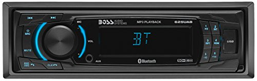 BOSS Audio Systems 625UAB Multimedia Car Stereo - Bluetooth Audio And Hands Free Calling  Single Din  MP3 Player  No CD/DVD Player  USB Port  AUX Input  AM/FM Radio Receiver