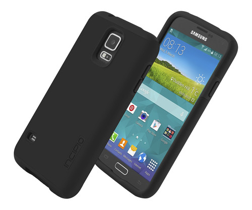 Incipio DualPro Shock Absorbing Case for Samsung Galaxy S5 - Black/Black