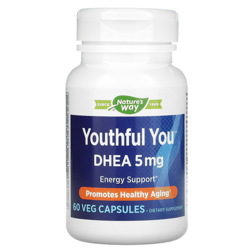Enzymatic Therapy  Youthful You  DHEA  5 mg  60 Veg Capsules