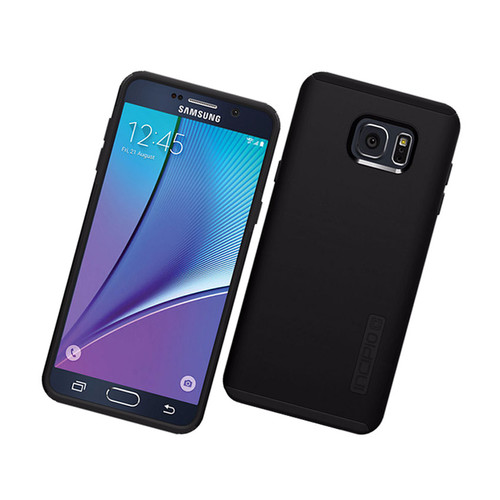 Incipio DualPro Shock-absorbing Case for Samsung Galaxy Note 5 - Black/Black