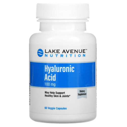 Lake Avenue Nutrition  Hyaluronic Acid  100 mg  60 Veggie Capsules